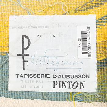 Lars Gynning, vävd tapet, gobelängteknik, ca 120 x 177 cm, Pinton Frères, Aubusson, signerad PF GYNNING 1/3.