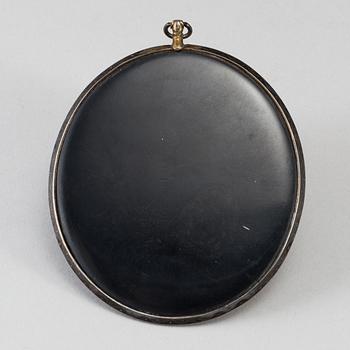 IGNACE JEAN VICTOR ELLER FRANÇOIS CAMPANA, miniature. Oval. Signed.