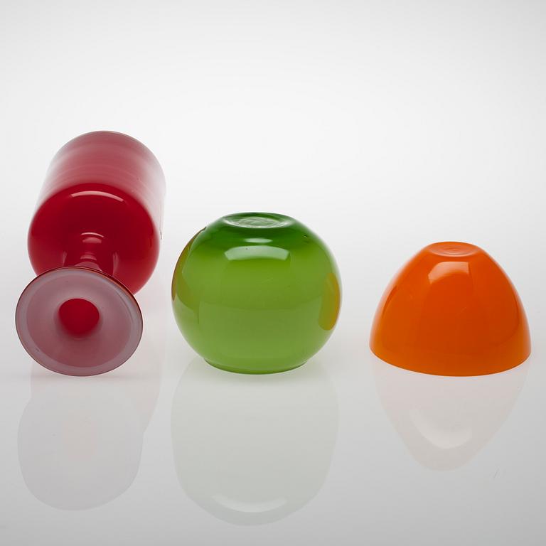 PARTI GLAS, 13 delar, Holmegaard, Danmark.