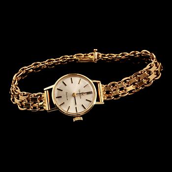 DAMARMBANDSUR, Omega med x-länk i 18 k guld. Vikt 23 g.