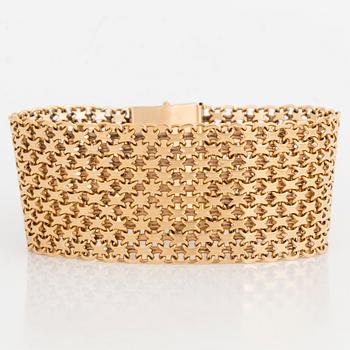 ARMBAND, 18K guld, x-länk.