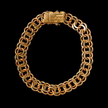 ARMBAND, 18k guld, 1947. Ca 27 gr.