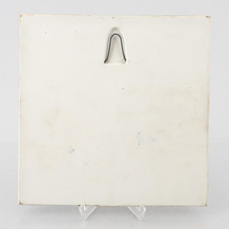 Lisa Larson, väggreliefer, 3 st, stengods, Gustavsberg.