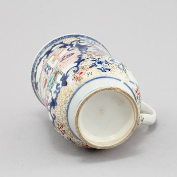 MUGG, porslin, Kina, Qianlong (1736-95).