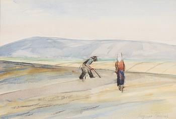 Sergius Pauser, Landscape, a pair.