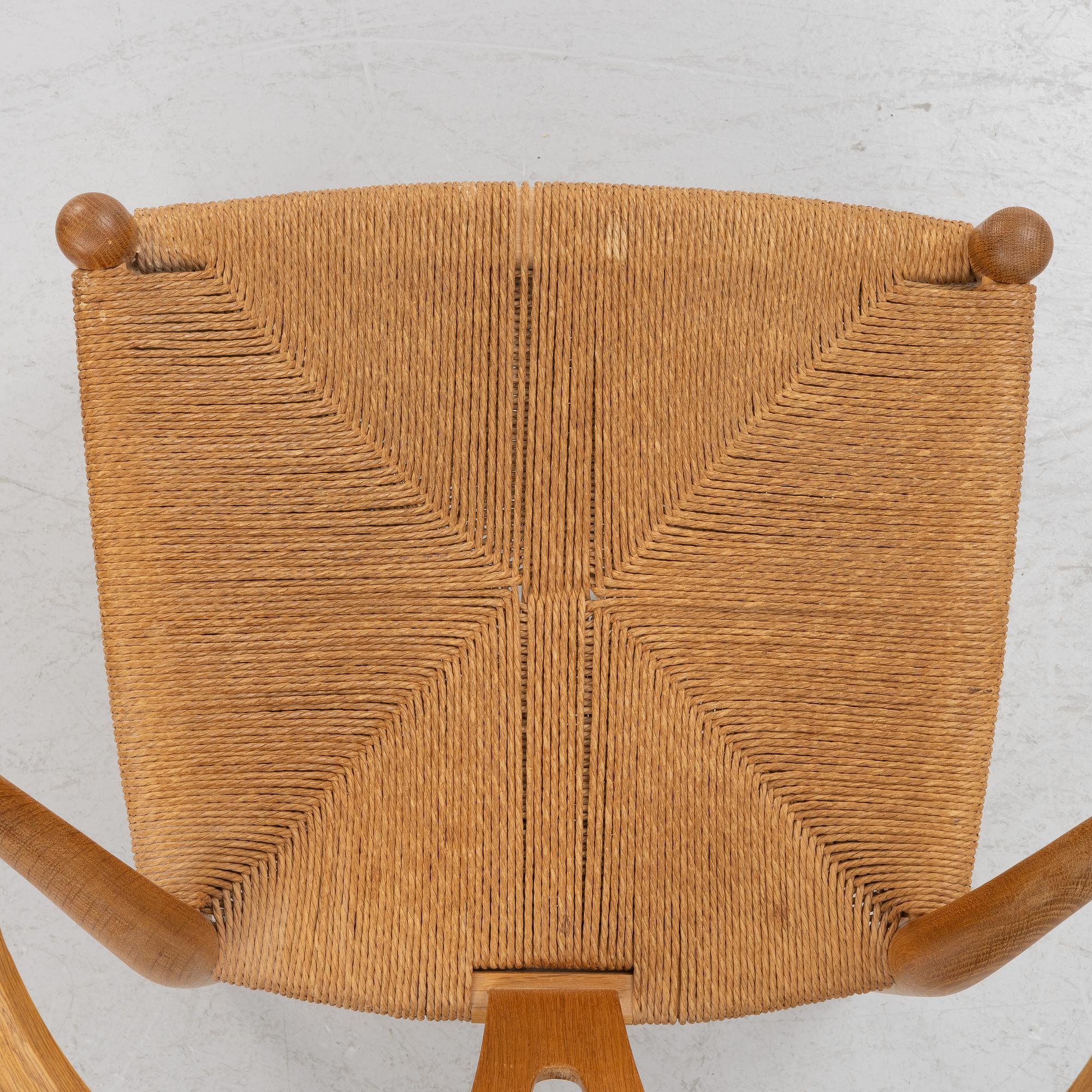 Hans J. Wegner, stolar, 7 st, CH 24, "Y-stolen" Carl Hansen & Son, Danmark.