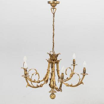 A Louis XVI-style chandelier later aprt of the 19th century.