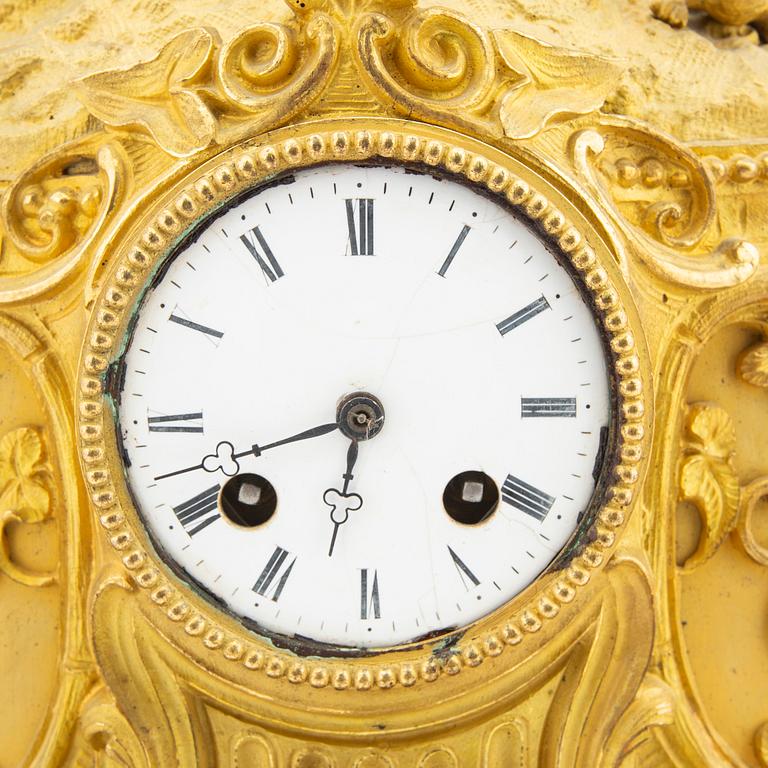 A late 19th century Neo Rococo table clock.