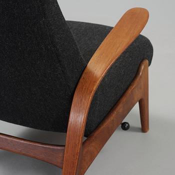 A Rastad & Relling teak 'Rock 'n rest', lounge chair, Arnestad Bruk, Norway 1950's.