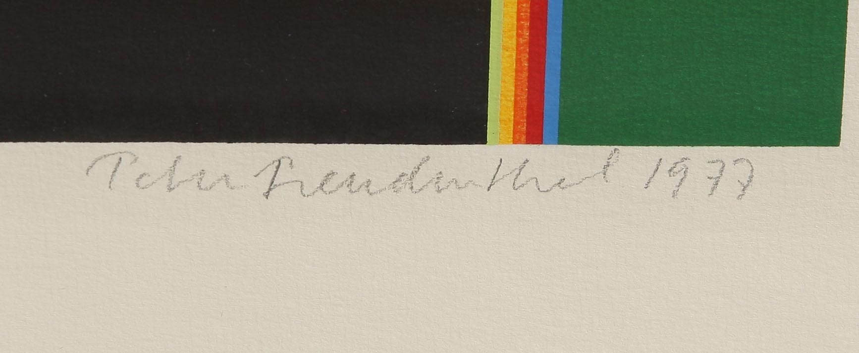PETER FREUDENTHAL, färgserigrafi, sign o numr 27/68, dat 1977.