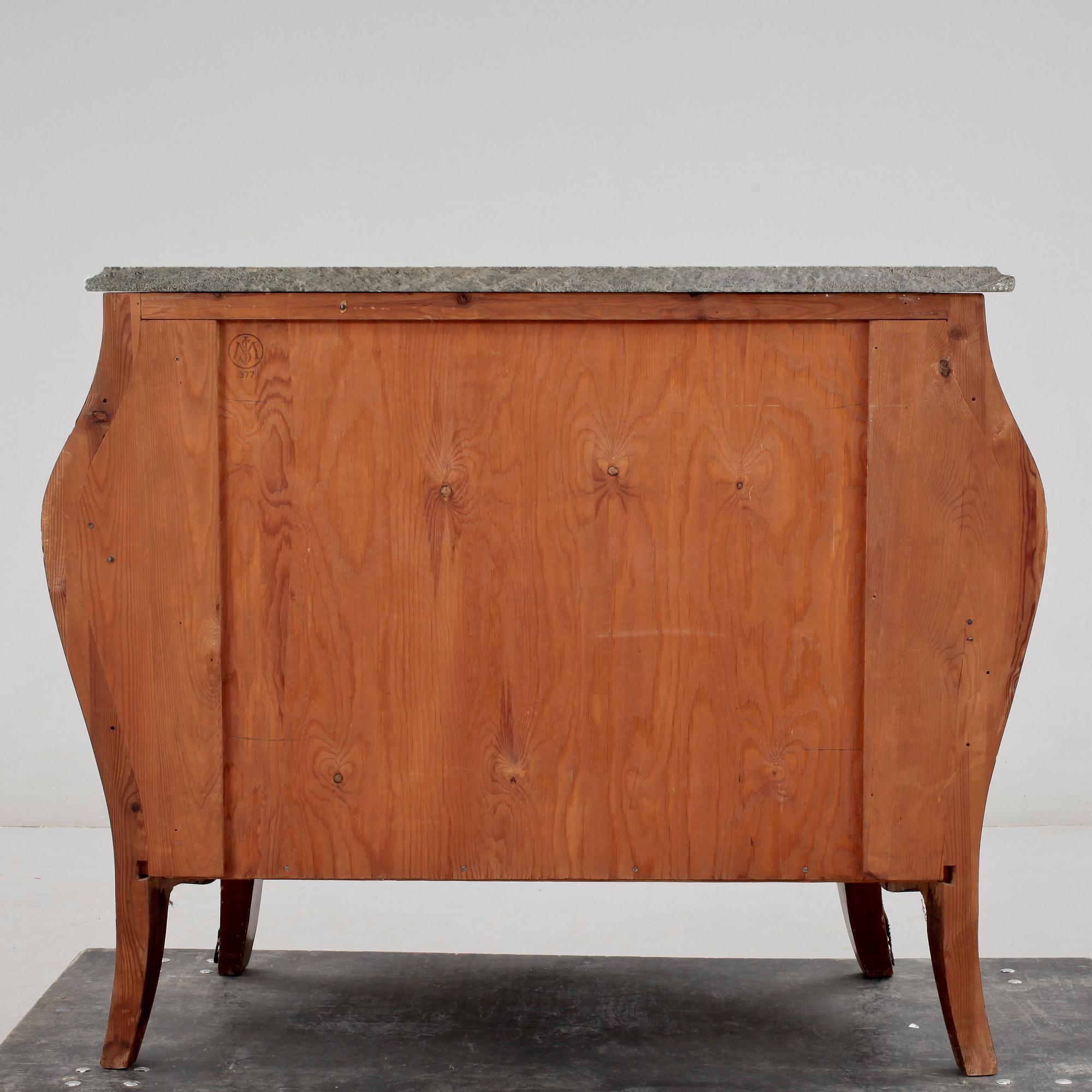 BYRÅ, rokokostil, Svensk möbelindustri, 1900-talets andra hälft.