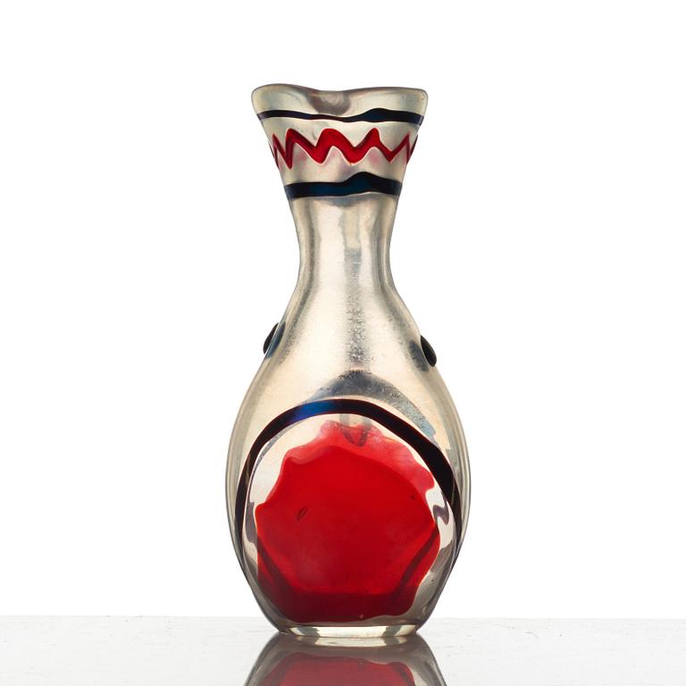 A glass pitcher/vase probably by Ermanno Nason for I.V.R Mazzega, Italy 1950's.