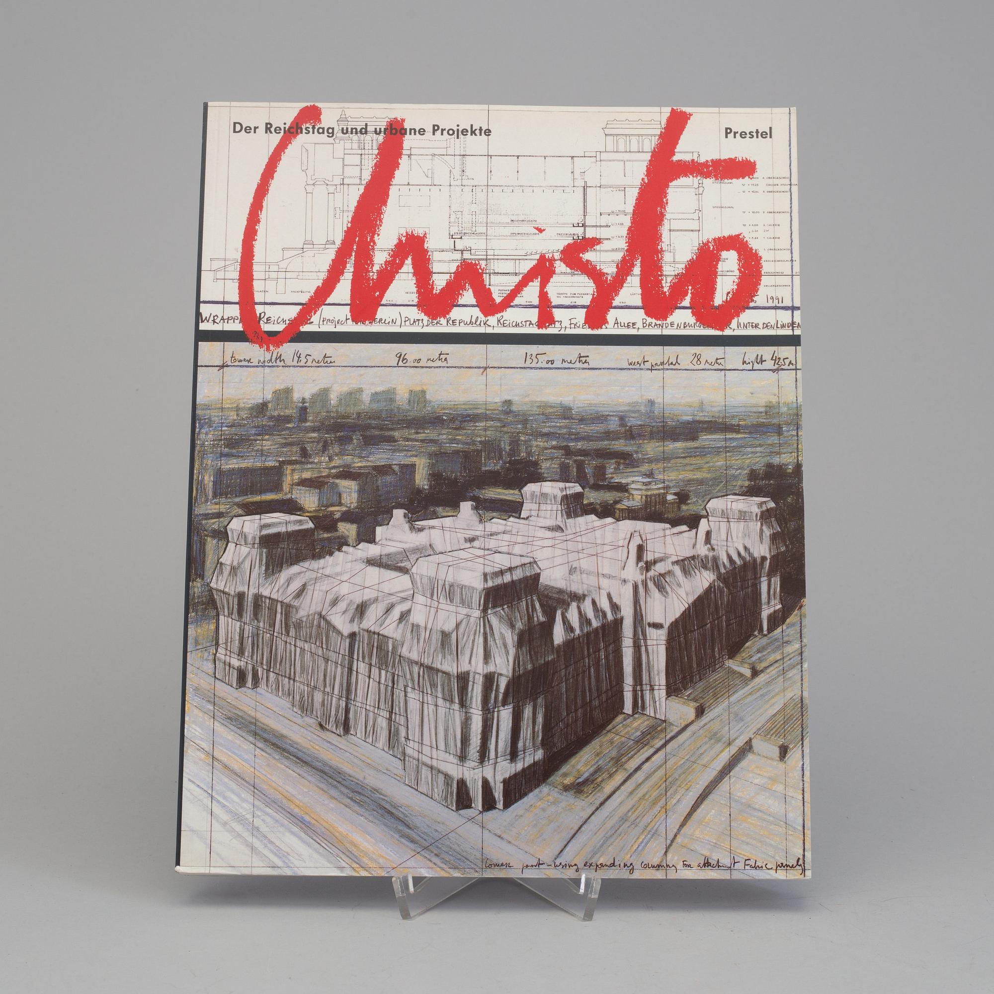 CHRISTO & JEANNE-CLAUDE, book, "Der Reichstag und urbane Projekte, signed.