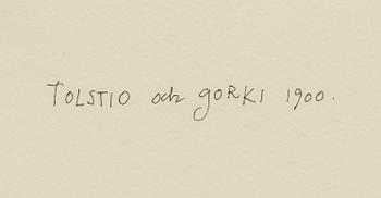 Madeleine Pyk, "Tolstio och Gorki 1900".