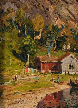 Adelsteen Normann, Fjord landscape.