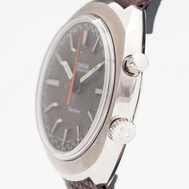 OMEGA, Geneve, Chronostop, rannekello, 34 mm.