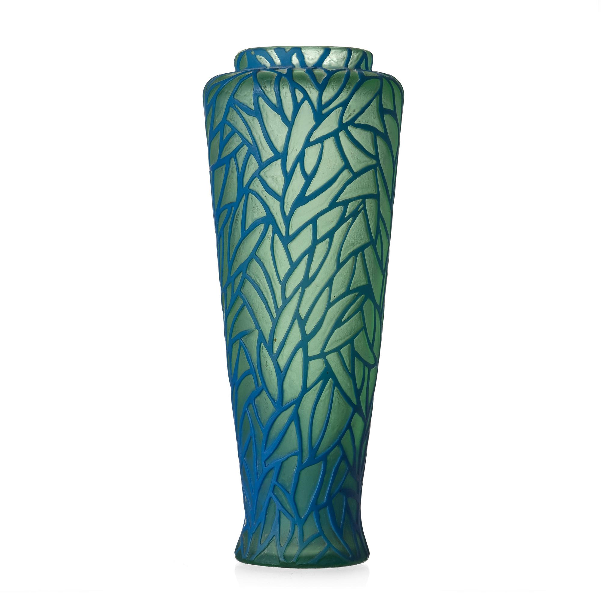 Gunnar Wennerberg, A Gunnar Wennerberg Art Nouveau cameo glass vase, Kosta, Sweden.