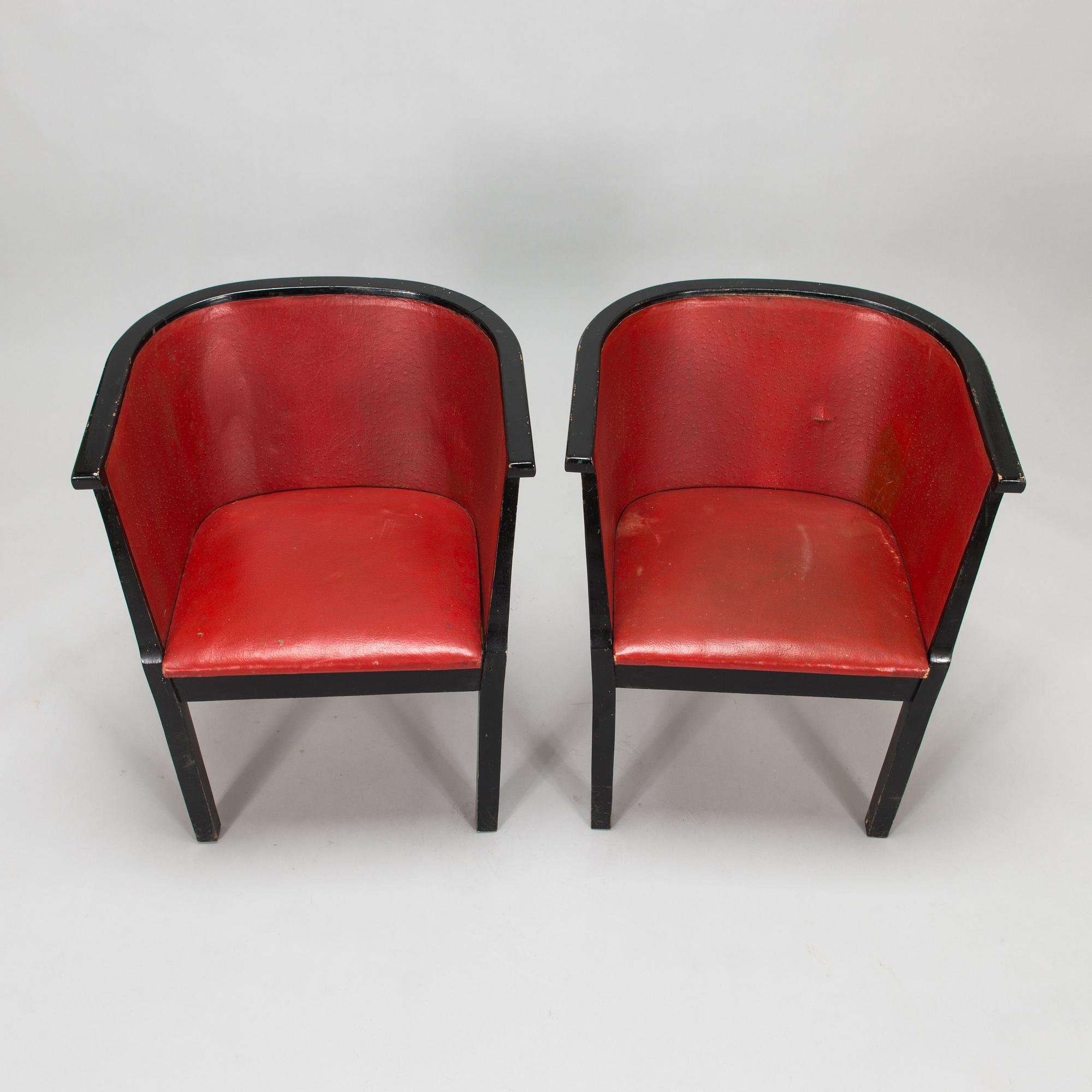 Otto Korhonen, sohvaryhmä, 3 osaa, O.Y. Huonekalu- ja Rakennustyötehdas A.B 1930-luku.