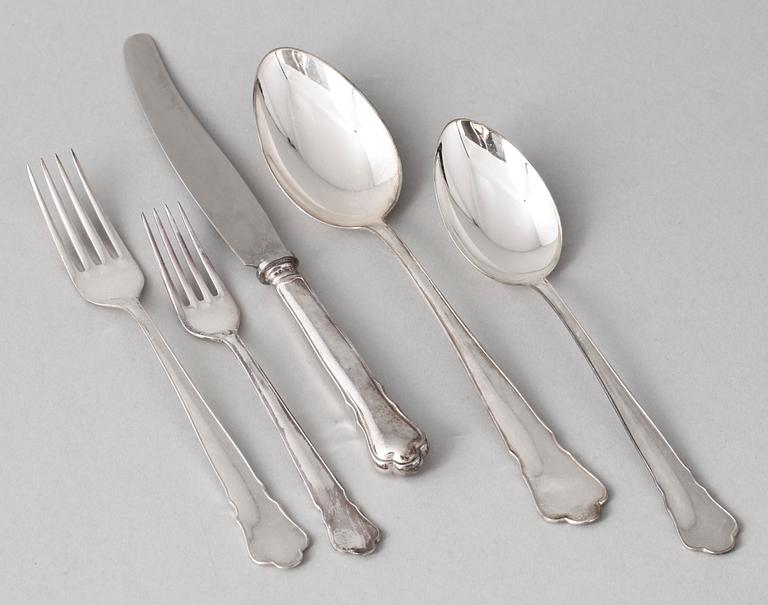 BESTICK, silver, 60 delar, GAB, Stockholm. 1950-tal.
