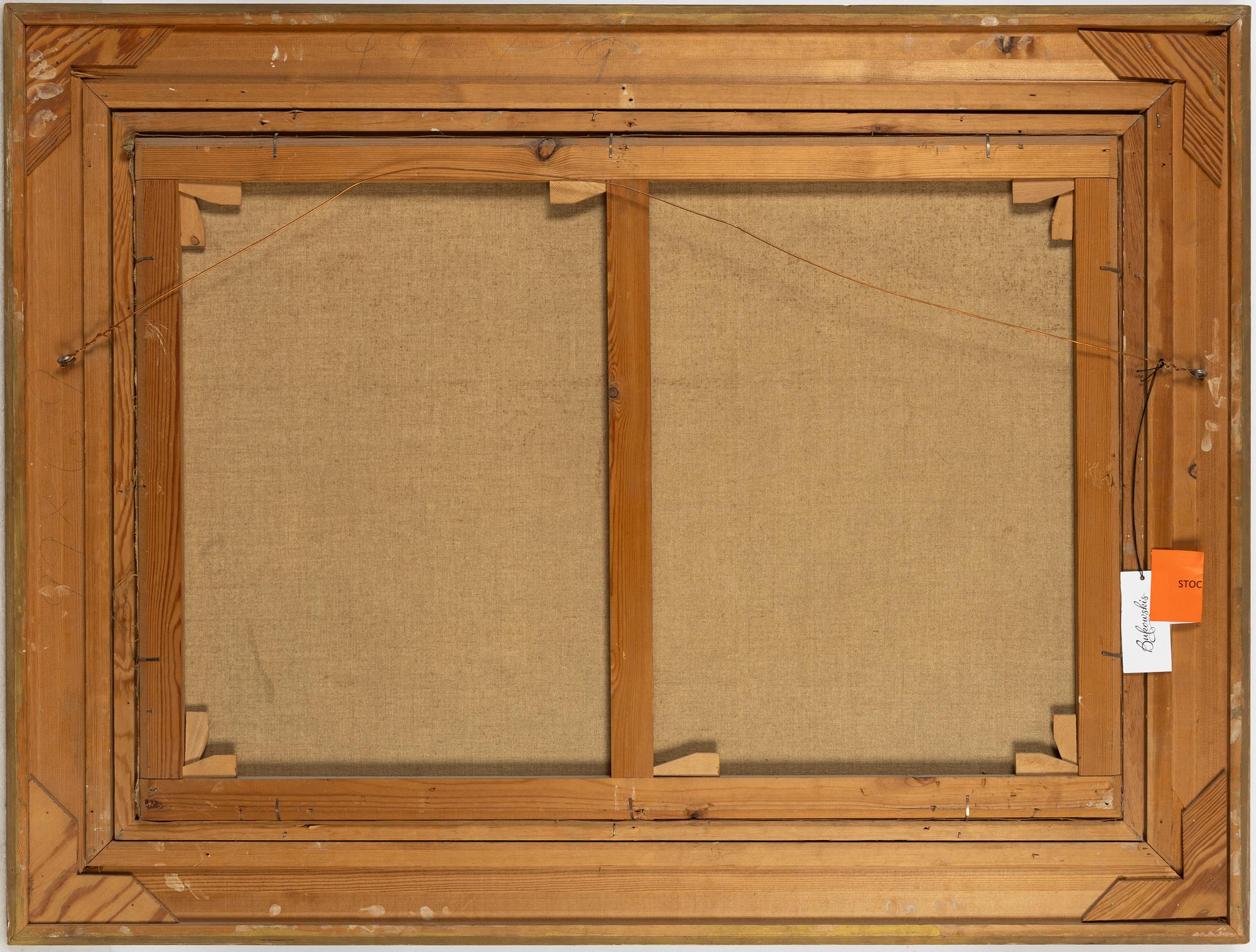 Lindorm Liljefors, Älg i höstlandskap.