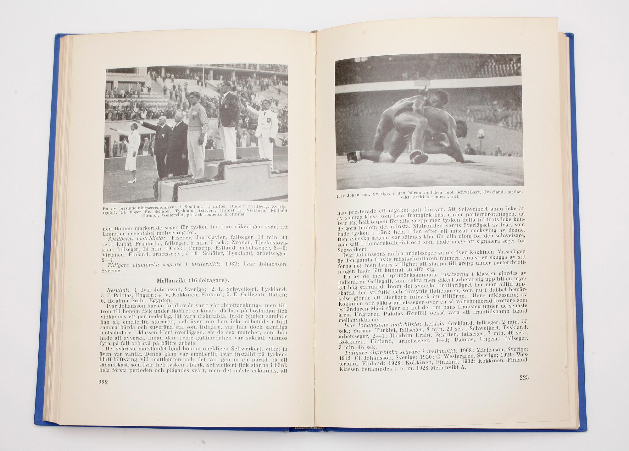 BÖCKER, 3 st "Olympiaden", Erik Bergvall.