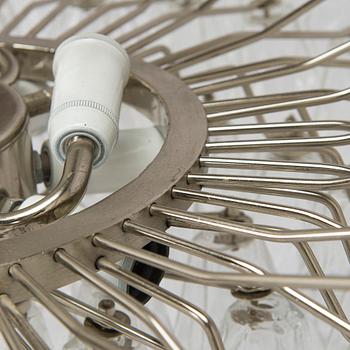 Carlo Scarpa, A1960s 'Polyhedra' chandelier for Venini Murano Italy.