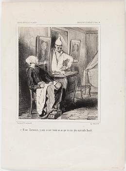 HONORÉ DAUMIER, lithographs, 7, stamped signature.