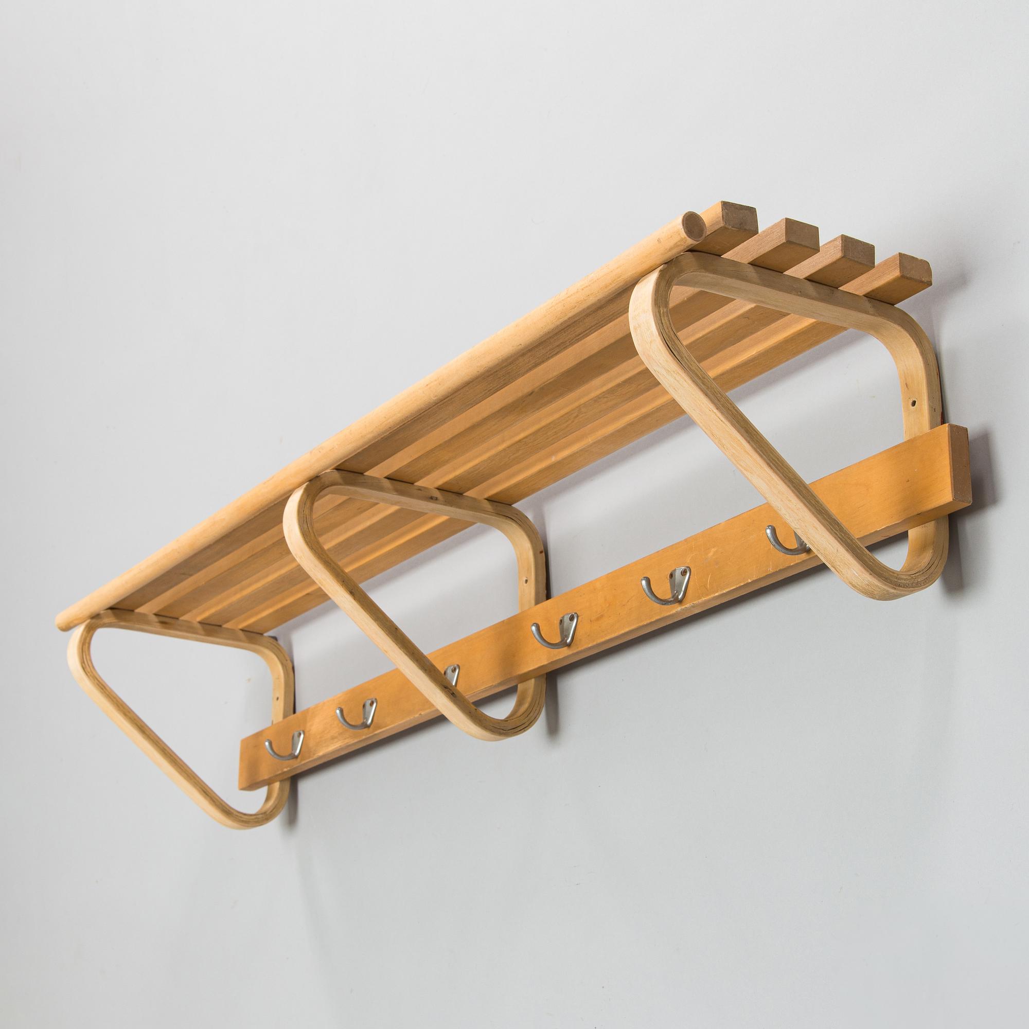 Alvar Aalto, a mid 20th century coat rack for O.Y. Huonekalu-ja Rakennustyötehdas A.B.