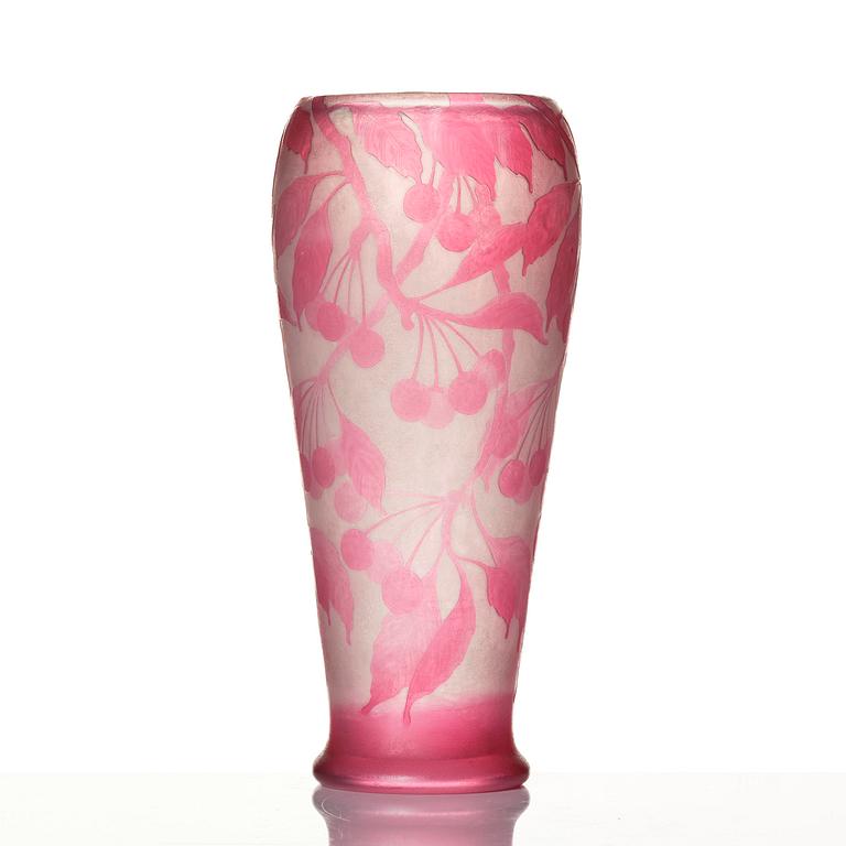 Karl Lindeberg, vas, överfångsglas, Kosta, jugend, 1900-talets början, modell 103.