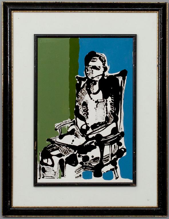 GUY FRISK, akryl på skiva, signerad och daterad -64.