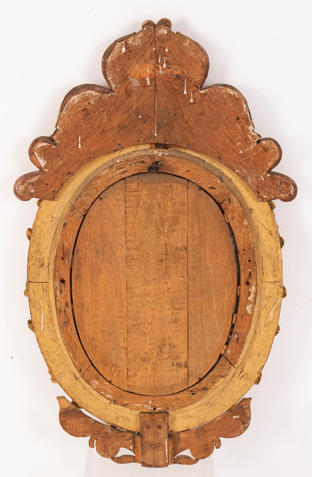 Spegellampetter, ett par, rokokostil, sent 1800-tal.