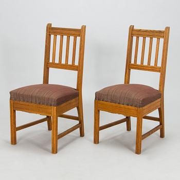 Louis Sparre, A table and two chairs for Aktiebolaget Iris, Borgå around 1900.