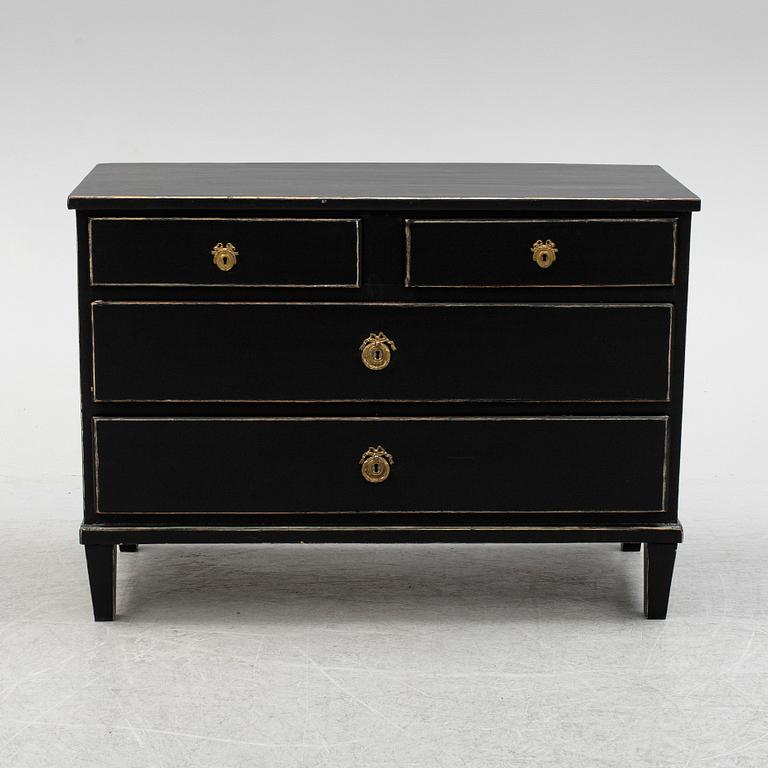 A Gustavian style chest of drawers, 19th Century.