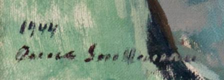 ANNA SNELLMAN, olja på duk, signerad och daterad 1944.