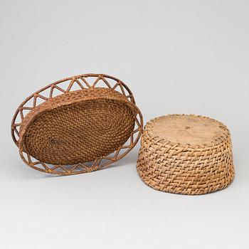 Two 18th century baskets.