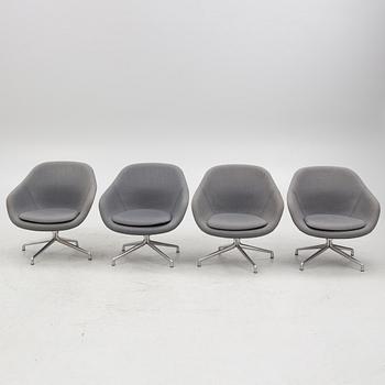 Hee Welling, swivel armchairs, 4 pcs, "AAL81", Hay, contemporary.