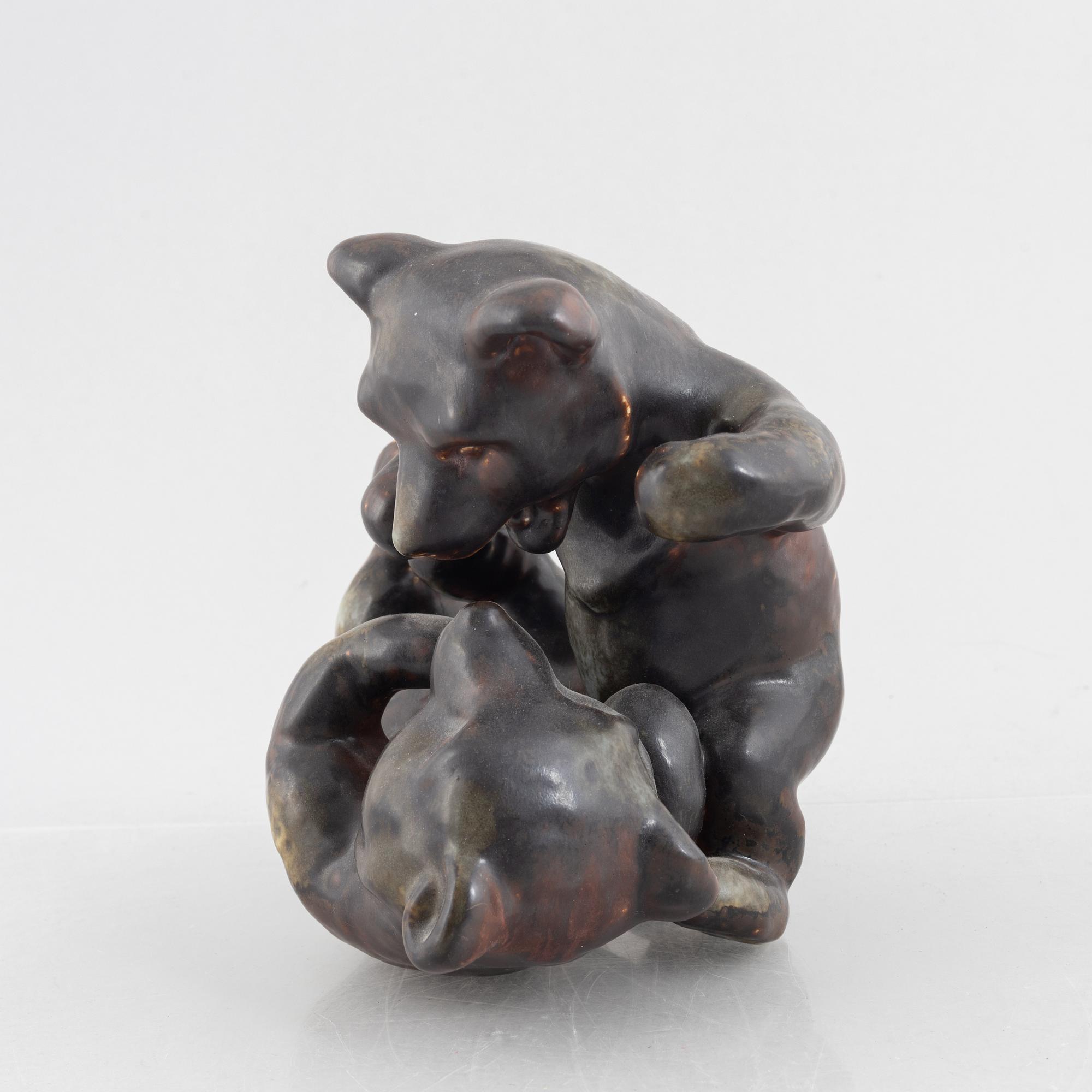 Karl Grössl, a stoneware figurine, Rörstrand, Sweden.