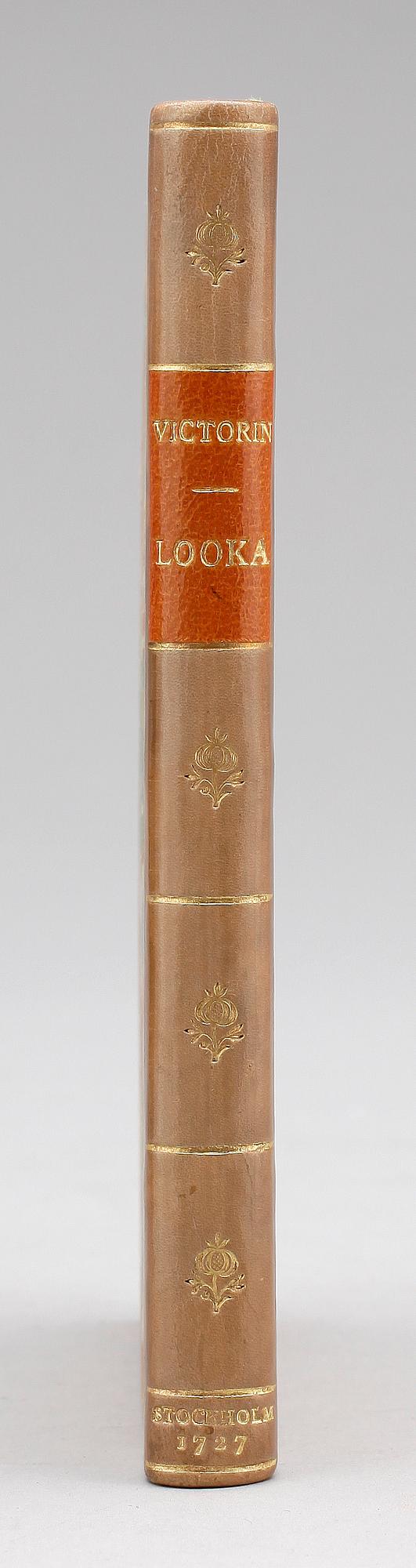 BOK, "En kort berättelse...Looka Hälso-Brunn.." av Eric Victorin, Stockholm 1727.