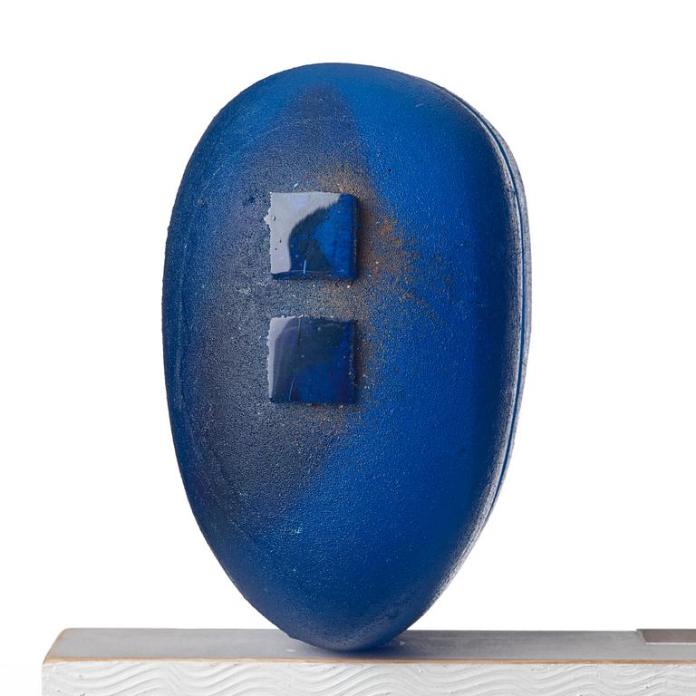 Bertil Vallien, a unique sand cast glass sculpture, Kosta Boda, Sweden.