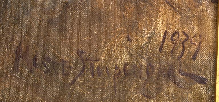 MOSSE STOOPENDAHL, olja på duk, signerad och daterad 1939.