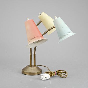 BORDSLAMPA, 1950-tal.
