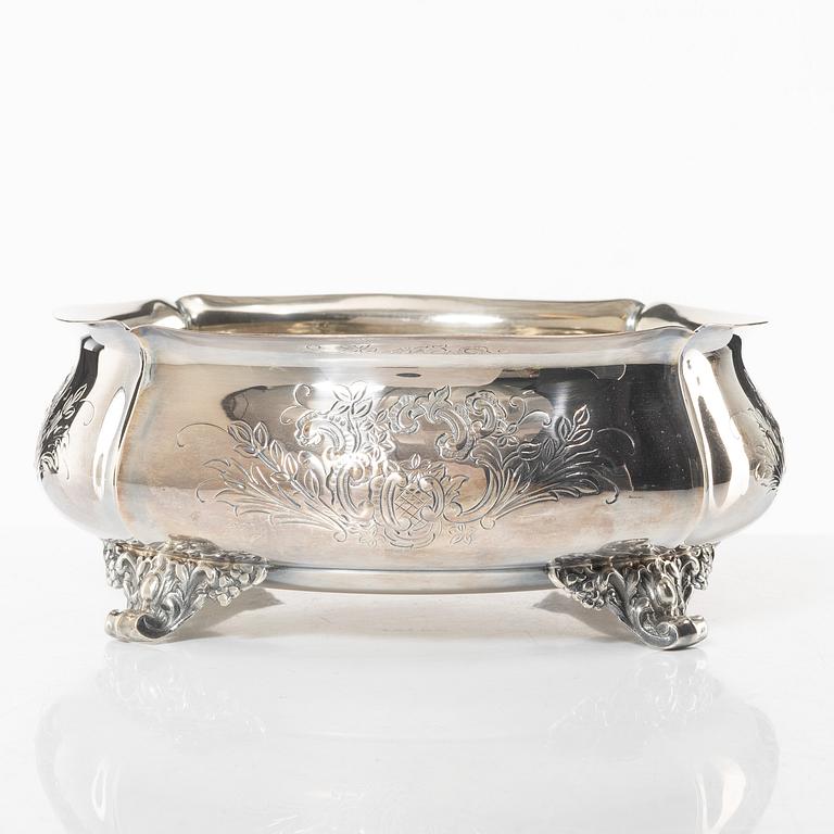 Guldsmedsaktiebolaget (GAB), A Swedish silver bowl, marks of Guldsmedsaktiebolaget (GAB), Stockholm 1952.