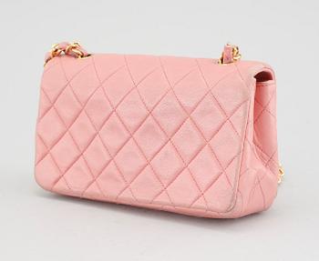 A 'Mini Flap' Chanel lamb skin handbag.