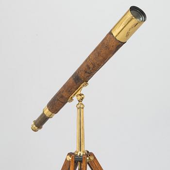 Teleskop med stativ, D. McGregor & Co Glasgow & Greenock, England, 1800/1900-tal.