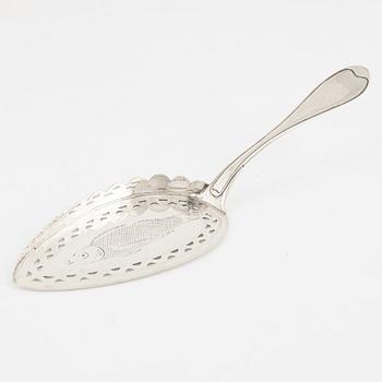 Nils Limnelius, fiskspade, silver, Stockholm 1811.