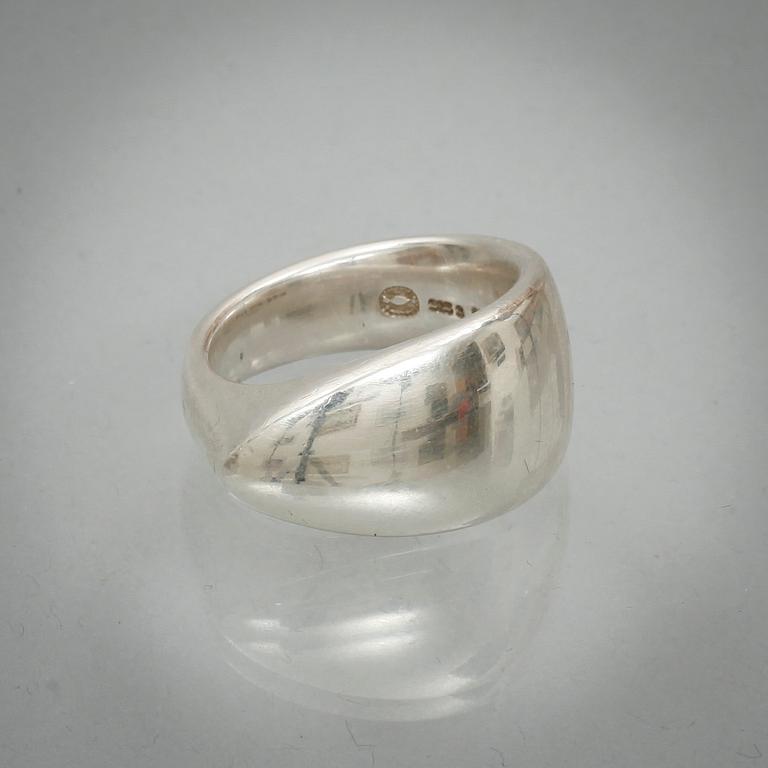 RING, sterling silver, Nanna Ditzel, Georg Jensen, vikt 17g.