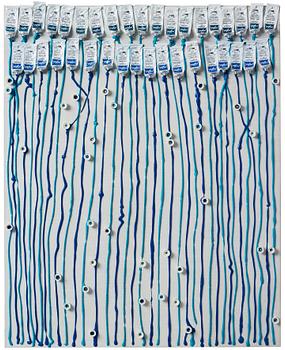 395. Arman (Armand Pierre Fernandez), "Blue and blue rain".