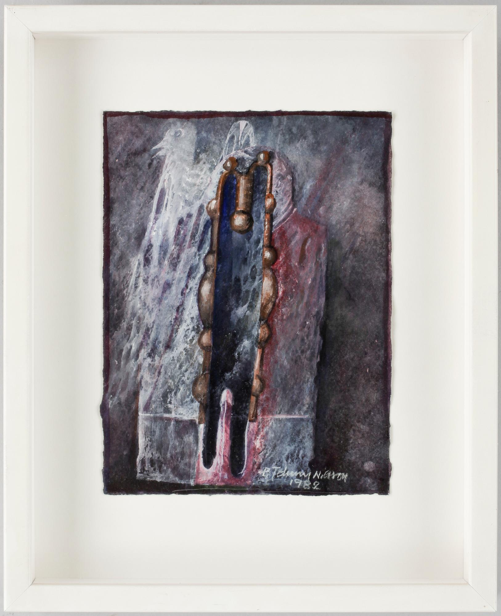 BERT JOHNNY NILSSON, gouache, sign. o dat. 1982.