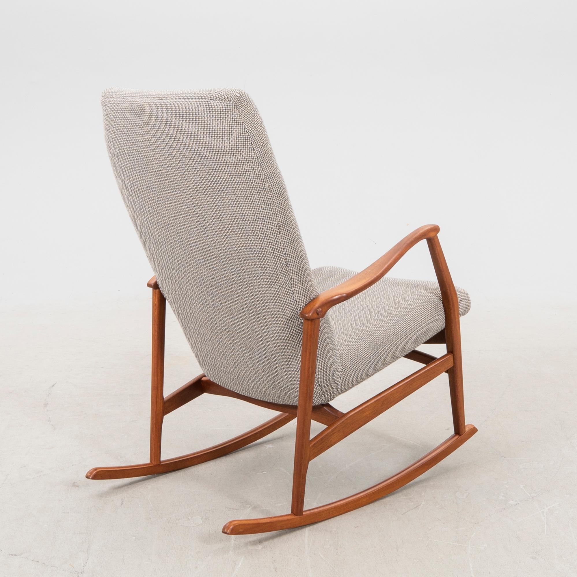 Kurt Olsen, gungstol för  Slagelse Møbelfabrik 1950/60-tal.