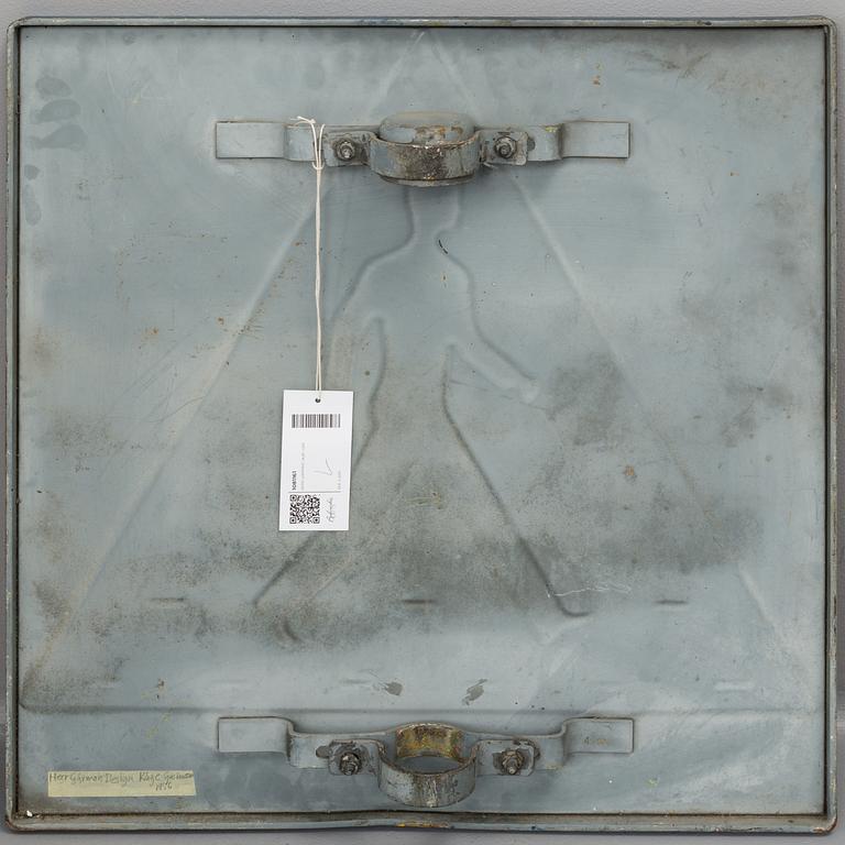 A swedish road sign "Herr Gårman" dated -56.